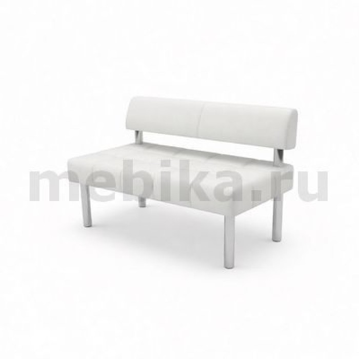 Спринт 2С Модуль 2-х местный без подлокотников в белой экокоже
