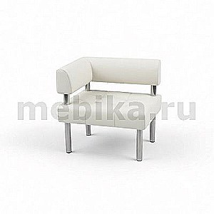 Спринт У90 (Белая экокожа) Модуль угловой