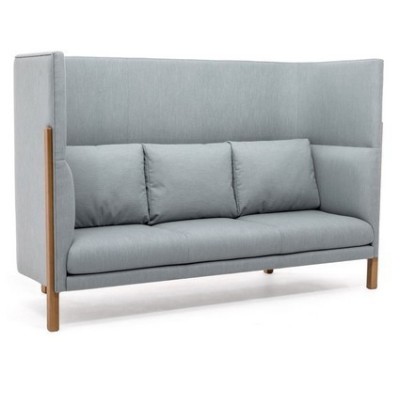 Tordino 3 High (Серая ткань) Диван трехместный, высокая спинка