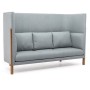 Tordino 3 High (Серая ткань) Диван трехместный, высокая спинка