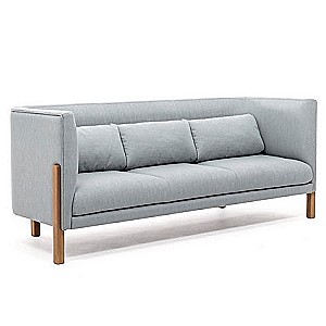Тордино 3 Low (Серая ткань) Диван трехместный, низкая спинка