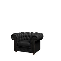 Tudor TUD36710001 (Экокожа черная) Кресло