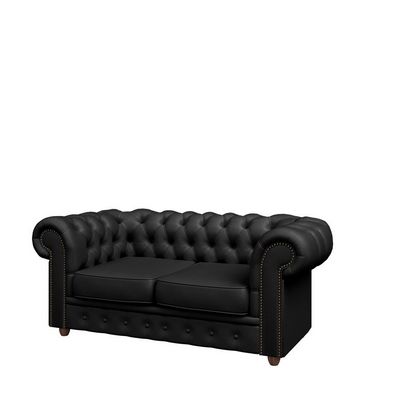 Tudor TUD36720001 (Экокожа черная) Двухместный диван