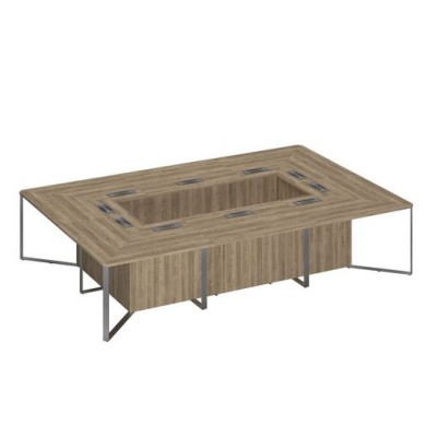 Speech Cube СП 119 ДС ДС ХР (Дуб гладстоун светлый) Стол переговорный составной