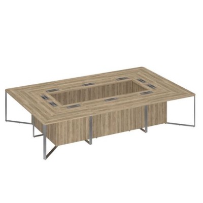 Speech Cube СП 120 ДС ДС ХР (Дуб гладстоун светлый) Стол составной для переговоров