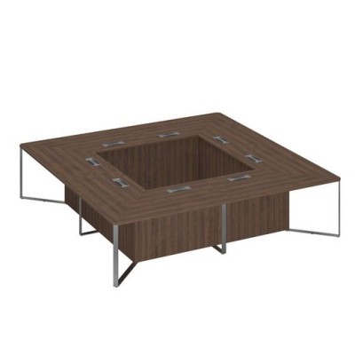 Speech Cube СП 118 ДГ ДГ ХР (Дуб гладстоун темный) Стол для переговоров составной