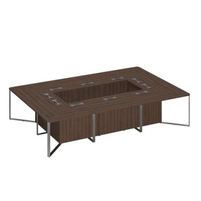 Speech Cube СП 119 ДГ ДГ ХР (Дуб гладстоун темный) Стол переговорный составной