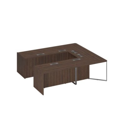 Speech Cube СП 123 ДГ ДГ ХР (Дуб гладстоун темный) Стол для переговоров составной