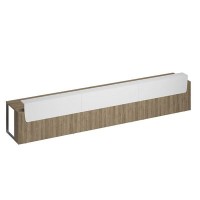 Speech Президиум СП 128 ДС БП ХР (Дуб гладстоун светлый/Белый премиум) Стол президиум