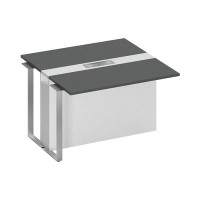 Speech СП 109 АР БП БП ХР (Антрацит премиум/Белый премиум) Секция стола для переговоров промежуточная