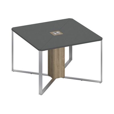 Speech СП 101 АР ДС ДС ХР (Антрацит премиум/Дуб гладстоун светлый) Стол для переговоров 1-секционный