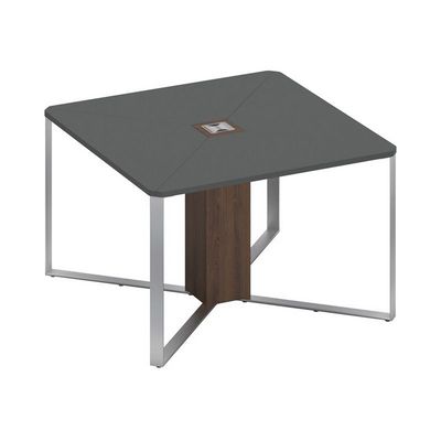 Speech СП 101 АР ДГ ДГ ХР (Антрацит премиум/Дуб глаДГтоун темный) Стол для переговоров 1-секционный