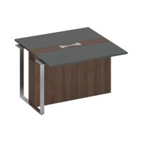 Speech СП 108 АР ДГ ДГ ХР (Антрацит премиум/Дуб глаДГтоун темный) Секция стола для переговоров промежуточная