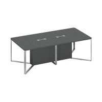Speech СП 104 АР АР АР ХР (Антрацит премиум) Стол для переговоров составной 2-секционный