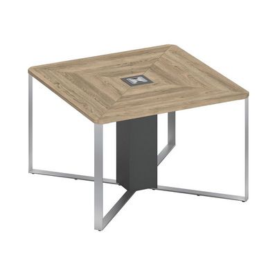 Speech СП 101 ДС АР АР ХР (Дуб гладстоун светлый/Антрацит премиум) Стол для переговоров 1-секционный