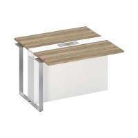 Speech СП 110 ДС БП БП ХР (Дуб гладстоун светлый/Белый премиум) Секция стола для переговоров промежуточная