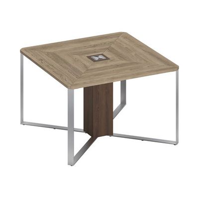 Speech СП 101 ДС ДГ ДГ ХР (Дуб гладстоун светлый/Дуб гладстоун темный) Стол для переговоров 1-секционный