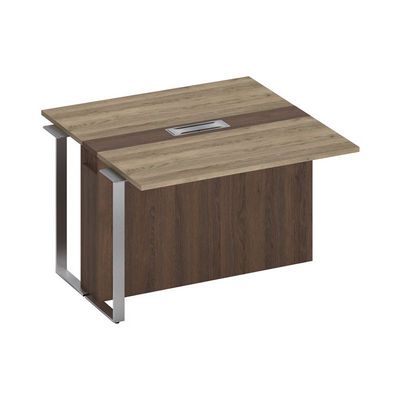 Speech СП 108 ДС ДГ ДГ ХР (Дуб гладстоун светлый/Дуб гладстоун темный) Секция стола для переговоров промежуточная