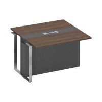Speech СП 108 ДГ АР АР ХР (Дуб гладстоун темный/Антрацит премиум) Секция стола для переговоров промежуточная