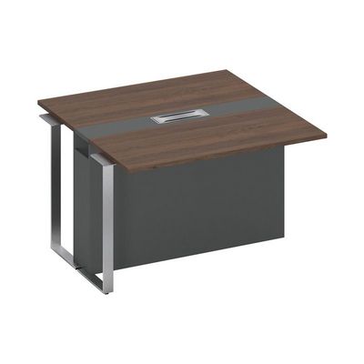 Speech СП 109 ДГ АР АР ХР (Дуб гладстоун темный/Антрацит премиум) Секция стола для переговоров промежуточная