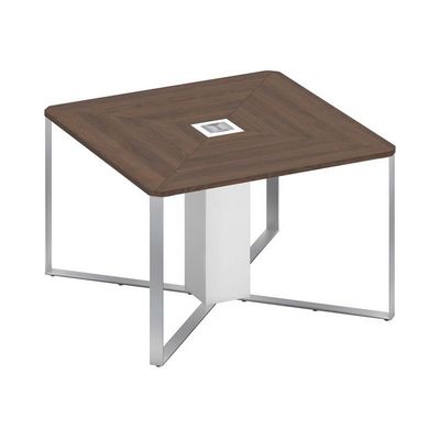 Speech СП 101 ДГ БП БП ХР (Дуб гладстоун темный/Белый премиум) Стол для переговоров 1-секционный