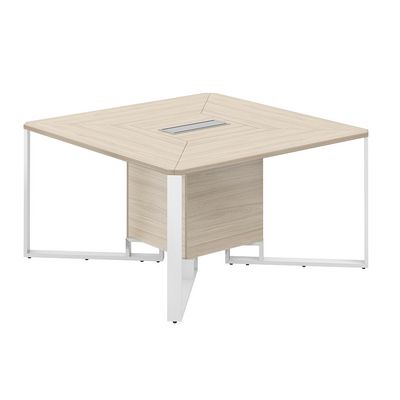 Spider SP.0101.AR.AR.WH (Акация равелло/Белый) Стол переговорный