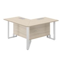 Spider SP.0115.AR.AR.WH (Акация равелло/Белый) Модуль стола переговорного, угловой