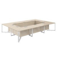 Spider SP.0118.AR.AR.WH (Акация равелло/Белый) Стол переговорный