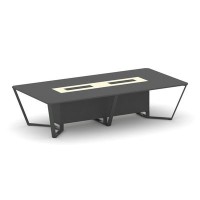 Steel Meet KM-PR.B.SP-12 (Антрацит/Ваниль/Антрацит) Стол переговорный прямоугольный