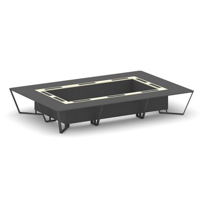 Steel Meet KM-PR.B.SP-20K (Антрацит/Ваниль/Антрацит) Стол переговорный прямоугольный