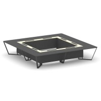 Steel Meet KM-PR.B.SP-20K2 (Антрацит/Ваниль/Антрацит) Стол переговорный квадратный