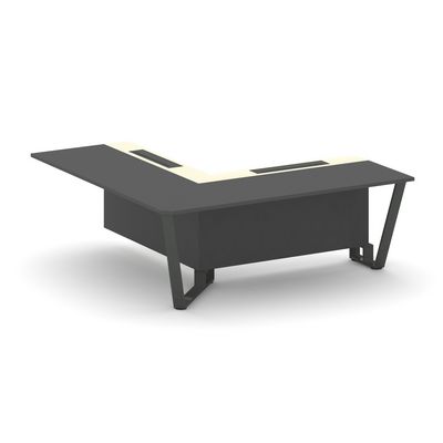 Steel Meet KM-PR.B.SPPOU-20(L) (Антрацит/Ваниль/Антрацит) Проходной угловой модуль левый