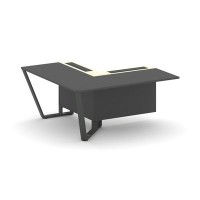 Steel Meet KM-PR.B.SPZOU-16(L) (Антрацит/Ваниль/Антрацит) Завершающий угловой модуль левый