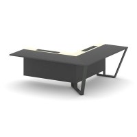 Steel Meet KM-PR.B.SPZOU-20(R) (Антрацит/Ваниль/Антрацит) Завершающий угловой модуль правый