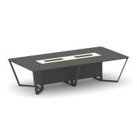 Steel Meet KMK-PR.B.SP-12 (Антрацит/Ваниль/Антрацит) Стол переговорный прямоугольный