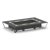 Steel Meet KMK-PR.B.SP-20K (Антрацит/Ваниль/Антрацит) Стол переговорный прямоугольный