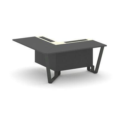 Steel Meet KMK-PR.B.SPPOU-16(L) (Антрацит/Ваниль/Антрацит) Проходной угловой модуль левый