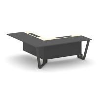 Steel Meet KMK-PR.B.SPPOU-20(L) (Антрацит/Ваниль/Антрацит) Проходной угловой модуль левый