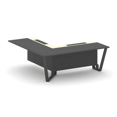 Steel Meet KMK-PR.B.SPPOU-20(L) (Антрацит/Ваниль/Антрацит) Проходной угловой модуль левый