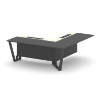 Steel Meet KMK-PR.B.SPPOU-20(R) (Антрацит/Ваниль/Антрацит) Проходной угловой модуль правый