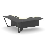 Steel Meet KMK-PR.B.SPZOU-20(L) (Антрацит/Ваниль/Антрацит) Завершающий угловой модуль левый