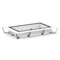 Steel Meet KM-PR.B.SP-26K2 (Белый бриллиант/Графит/Антрацит) Стол переговорный прямоугольный