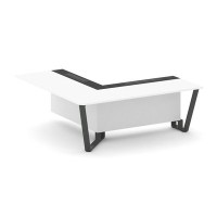 Steel Meet KM-PR.B.SPPOU-20(L) (Белый бриллиант/Графит/Антрацит) Проходной угловой модуль левый