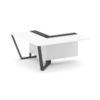 Steel Meet KM-PR.B.SPZOU-16(L) (Белый бриллиант/Графит/Антрацит) Завершающий угловой модуль левый