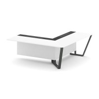 Steel Meet KM-PR.B.SPZOU-20(R) (Белый бриллиант/Графит/Антрацит) Завершающий угловой модуль правый