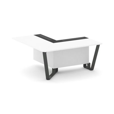 Steel Meet KMK-PR.B.SPPOU-16(L) (Белый бриллиант/Графит/Антрацит) Проходной угловой модуль левый