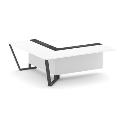 Стил Мит KMK-PR.B.SPZOU-20(L) (Белый бриллиант/Графит/Антрацит) Завершающий угловой модуль левый