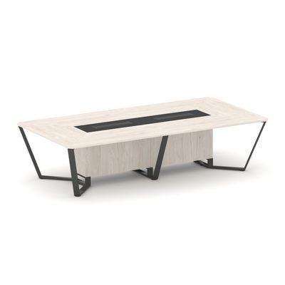 Steel Meet KM-PR.B.SP-12 (Денвер светлый/Графит/Антрацит) Стол переговорный прямоугольный