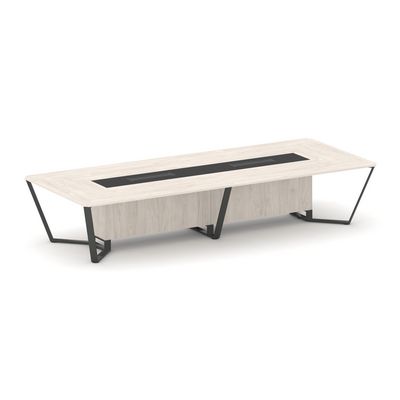 Steel Meet KM-PR.B.SP-14 (Денвер светлый/Графит/Антрацит) Стол переговорный прямоугольный