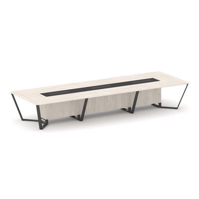 Steel Meet KM-PR.B.SP-16 (Денвер светлый/Графит/Антрацит) Стол переговорный прямоугольный